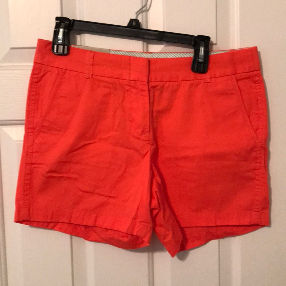 Jcrew chino short 5” orange/red